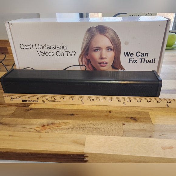 Zvox Accuvoice AV203 TV Speaker 6 Level No Remote Wall Mount Or Shelf Black - Picture 13 of 15